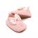 Pantofiori roz somon crosetati (marime disponibila: 6-9 luni (marimea 19