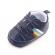 Pantofiori sport bebelusi bleumarine cu dungi multicolore (marime disponibila: