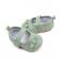 Pantofiori verzi cu fundita delicata (marime disponibila: 3-6 luni (marimea 18