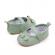 Pantofiori verzi cu fundita delicata (marime disponibila: 3-6 luni (marimea 18