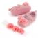 Set pantofiori roz somon si bentita asortata (marime disponibila: 6-9 luni