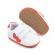 Adidasi albi cu insertie portocalie (marime disponibila: 3-6 luni (marimea 18