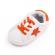 Adidasi albi cu steluta portocalie (marime disponibila: 9-12 luni (marimea 20