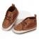 Pantofi pentru bebelusi, maro, cu sireturi (marime disponibila: 6-9 luni