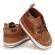 Pantofi pentru bebelusi, maro, cu sireturi (marime disponibila: 6-9 luni