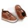 Pantofi pentru bebelusi, maro, cu sireturi (marime disponibila: 6-9 luni