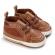 Pantofi pentru bebelusi, maro, cu sireturi (marime disponibila: 6-9 luni