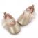 Pantofiori eleganti aurii cu fundita din tul (marime disponibila: 3-6 luni
