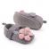 Pantofiori gri si bentita asortata (marime disponibila: 3-6 luni (marimea 18
