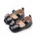 Pantofiori negri, din lac, cu fundita cu strasuri (marime disponibila: 0-3 luni)