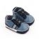 Pantofiori sport bebelusi, albastri cu detalii bleumarine (marime disponibila: