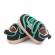 Pantofiori sport pentru bebelusi, negri cu insertii verzi (marime disponibila: