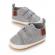 Pantofi sport pentru bebelusi, gri cu barete cu arici (marime disponibila: 3-6