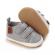 Pantofi sport pentru bebelusi, gri cu barete cu arici (marime disponibila: 3-6