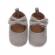 Pantofiori gri din reiat (marime disponibila: 3-6 luni (marimea 18
