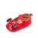 Pantofiori rosii cu fundita - mouse (marime disponibila: 3-6 luni (marimea 18