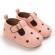 Pantofiori roz cu stelute decupate (marime disponibila: 3-6 luni (marimea 18