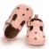 Pantofiori roz cu stelute decupate (marime disponibila: 3-6 luni (marimea 18