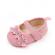 Pantofiori roz cu strasuri si volanase (marime disponibila: 3-6 luni (marimea