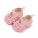 Pantofiori roz cu strasuri si volanase (marime disponibila: 9-12 luni (marimea