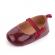 Pantofiori visinii din piele ecologica lacuita (marime disponibila: 9-12 luni