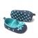 Balerini denim cu inimioare brodate (marime disponibila: 9-12 luni (marimea 20