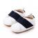 Pantofi albi cu banda elastica bleumarin (marime disponibila: 3-6 luni (marimea