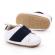 Pantofi albi cu banda elastica bleumarin (marime disponibila: 3-6 luni (marimea