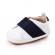 Pantofi albi cu banda elastica bleumarin (marime disponibila: 3-6 luni (marimea
