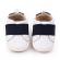 Pantofi albi cu banda elastica bleumarin (marime disponibila: 6-9 luni (marimea