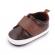 Pantofi maro cu bareta lata cu arici (marime disponibila: 6-9 luni (marimea 19