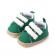 Pantofi pentru bebelusi, verzi, cu barete din blanita (marime disponibila: 3-6