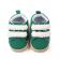 Pantofi pentru bebelusi, verzi, cu barete din blanita (marime disponibila: 3-6