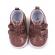 Pantofiori maro pentru bebelusi - glitter (marime disponibila: 3-6 luni