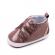 Pantofiori maro pentru bebelusi - glitter (marime disponibila: 3-6 luni
