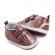 Pantofiori maro pentru bebelusi - glitter (marime disponibila: 6-9 luni