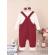 Set salopeta visinie si bluzita alba - elefantel (marime disponibila: 9-12 luni