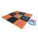 Covoras puzzle cu X si O din spuma EVA, 9 bucati, multicolor, 94.5 x 94.5 cm montat, My Garden 2902