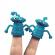 Set 2 marionete degete Monster, albastru inchis, 5 cm, Vivo MONSTER-BLUE2