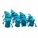 Set 2 marionete degete Monster, albastru inchis, 5 cm, Vivo MONSTER-BLUE2