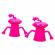 Set 2 marionete degete Monster, roz inchis, 5 cm, Vivo MONSTER-PINK2
