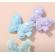 Set de 2 clame par - fluturasi cu paiete (culoare: bleu)