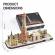 Puzzle 3d led paris 115 piese