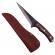 Cutit japonez ideallstore®, lucrat manual, hunter sting, 27.5 cm, maro, teaca piele