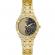 Ceas de dama auriu guess afterglow � rafinat in negru, auriu si cristale stralucitoare