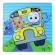 Set 3 puzzle pentru copii, Touch and feel, multicolor, 21 x 21 cm, Cocomelon 96-0050
