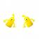 Set 2 marionete degete Monster, 5 cm, galben neon, Vivo MONSTER-YELLOW3