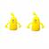 Set 2 marionete degete Monster, 5 cm, galben neon, Vivo MONSTER-YELLOW3