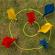 Set de joc cu darts gigant de exterior, 9 accesorii, multicolor, My Garden 2285
