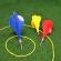 Set de joc cu darts gigant de exterior, 9 accesorii, multicolor, My Garden 2285